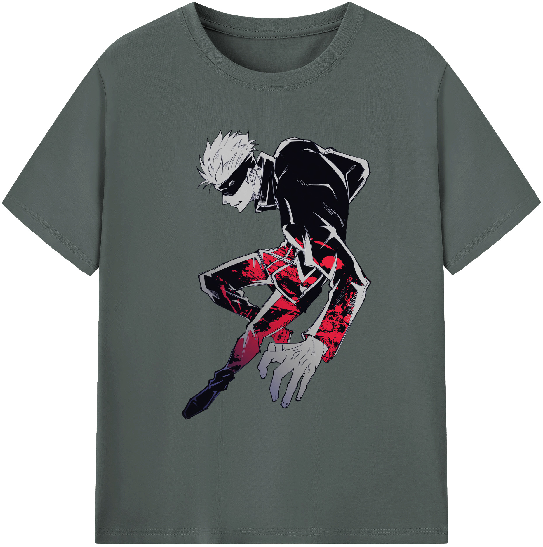 （画像用） 呪術廻戦 Jujutsu Kaisen 綿100％ メンズ半袖Tシャツ｜肌触りやわらか＆通気性